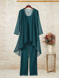 Blue Plain Three Piece Set