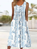 Half Sleeve Floral Elegant Two-Piece Midi Dress