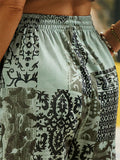 Loosen Fit Paisley Casual Shorts