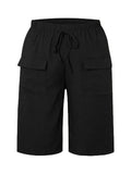 Mid Waist Fit Plain Straight Pants