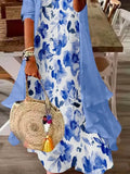 Chiffon Loose Casual Two-Piece Maxi Dress