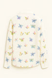 Casual Butterfly Printed Buttoned Shirt