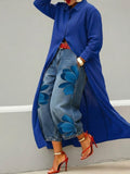 Casual Linen And Cotton Shirt Dress