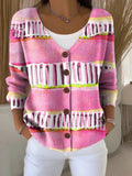 Urban Everyday Knit Coat with Subtle Ribbing