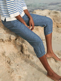 Solid Basic Capri Pants