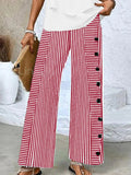 Striped Print Casual Pants