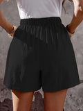 Loose Straight Plain Side Pockets Elegant Pants