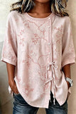 Crew Neck Half Sleeve Floral Regular Regular Fit Shirt For Women