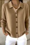 Women Plain Long Sleeve Comfy Casual Cardigan