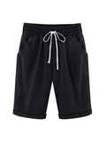 Women's Casual Rolled Cropped Pants