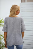 Dragonfly Print Round Neck Short Sleeves T-shirt